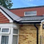 Low pitch roof replacement using TAPCO slates with lead valleys